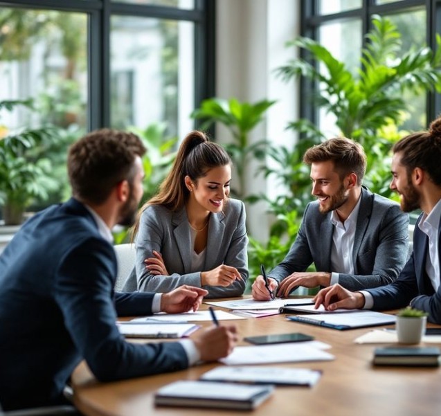 Consulting in modern office 3 - Obsidian HR brochure